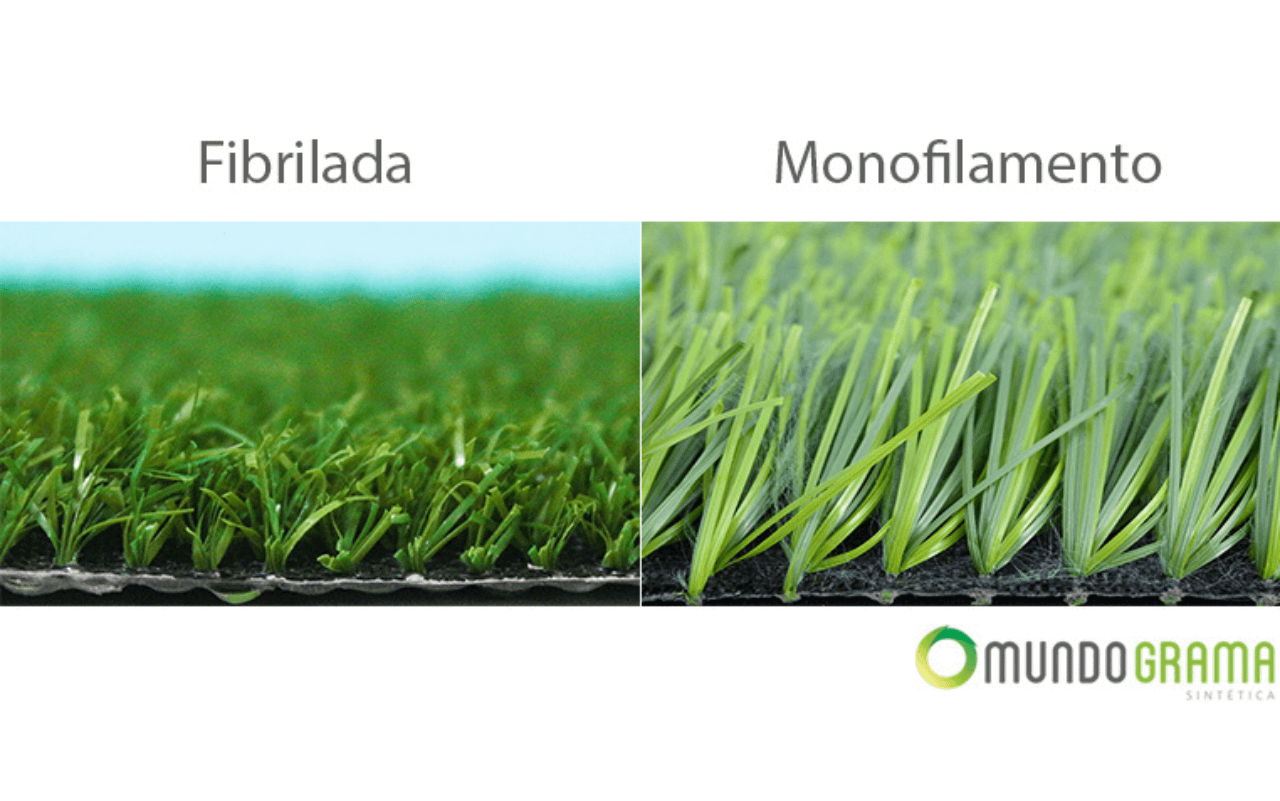 Grama Sintética de Monofilamento e fibrilada: Saiba qual a diferença entre elas